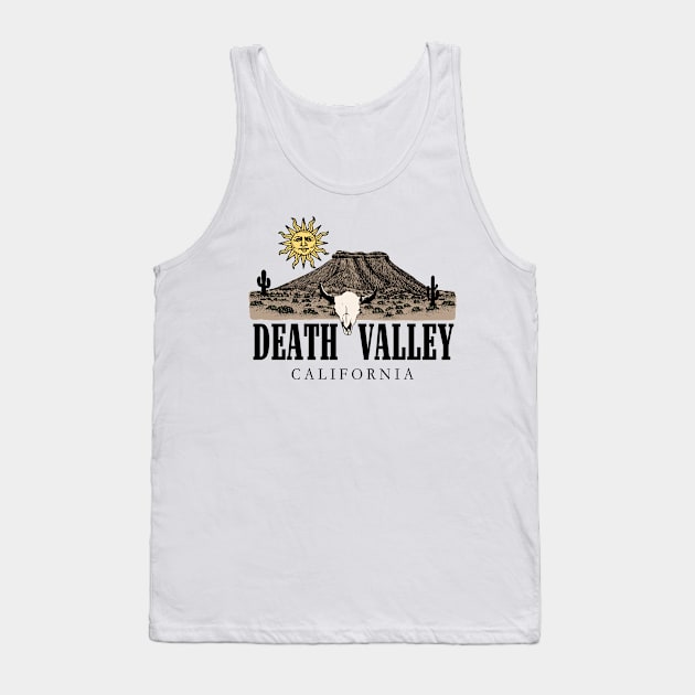 Death Valley California Desert Vibes Mug Shirt Pin Sticker Tank Top by blueversion